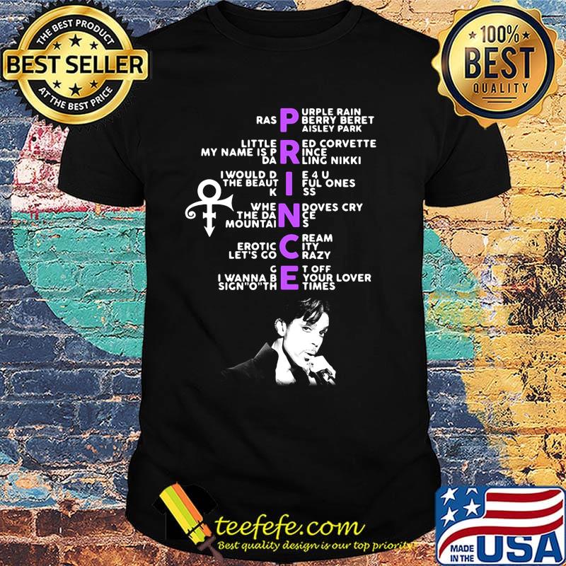 Prince ras purple rain berry beret paisley park little red corvette my name is prince darling nikki shirt