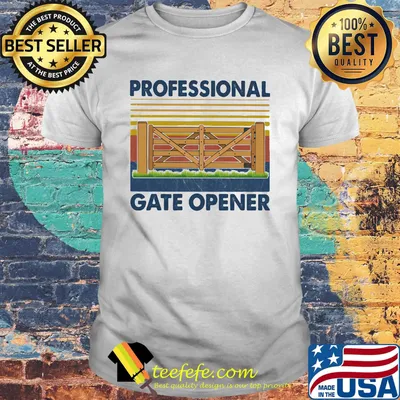 Professional gate opener vintage retro shirt