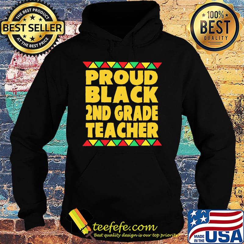 Proud black 2nd grade teacher classic s Hoodie Proud black 2nd grade teacher classic s Hoodie