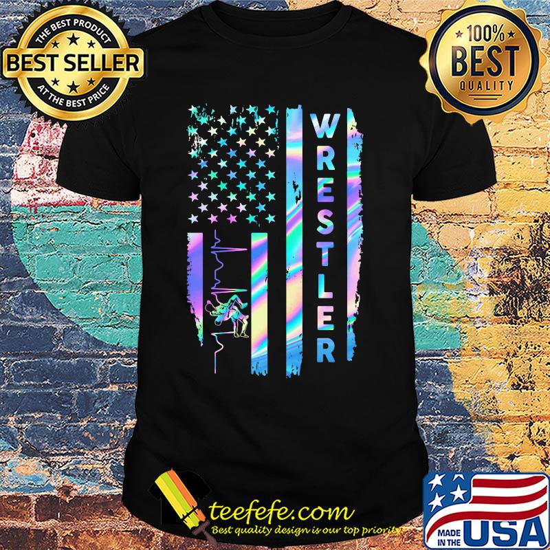 Proud Wrestler American Flag shirt