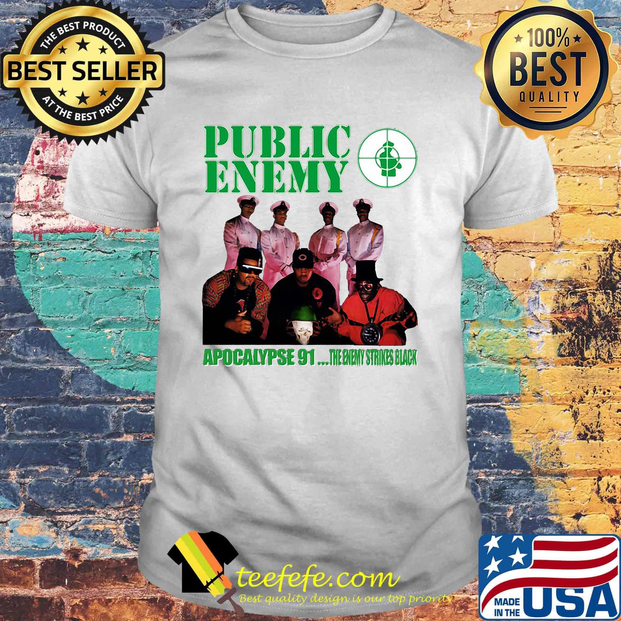Public Enemy Apocalypse 91 the enemy strikes black shirt Public Enemy Apocalypse 91 the enemy strikes black shirt