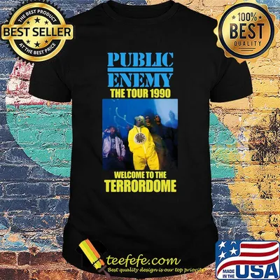 Public enemy the tour 1990 welcome to the terrordome shirt