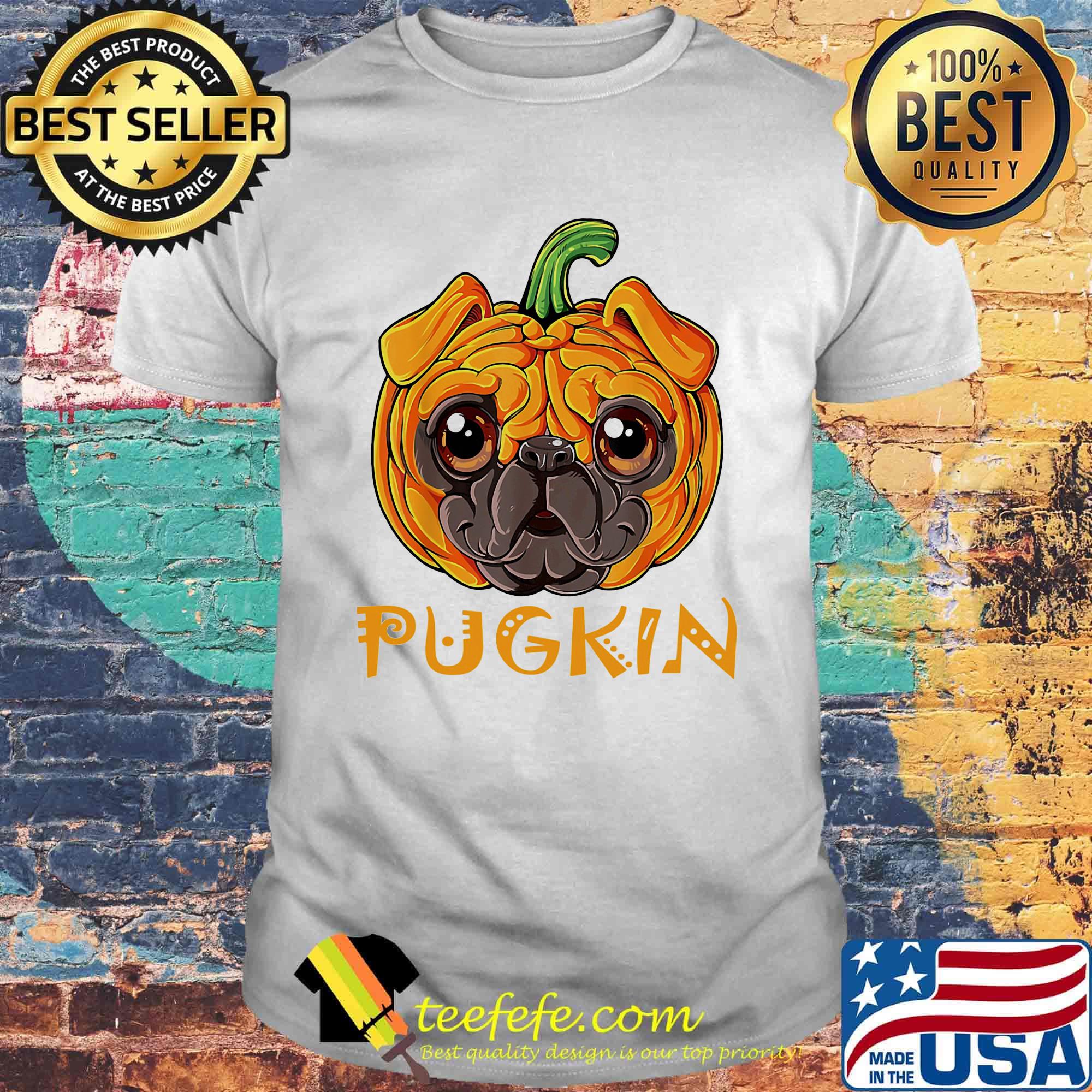 Pugkin Pug Pumpkin Halloween shirt Pugkin Pug Pumpkin Halloween shirt