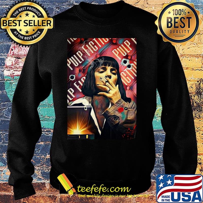 Pulp fiction mia wallace uma thurman smoking s Sweater Pulp fiction mia wallace uma thurman smoking s Sweater