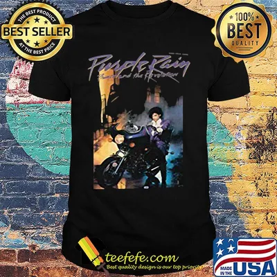 Purple rain prince and the revolution motorcycle shirt