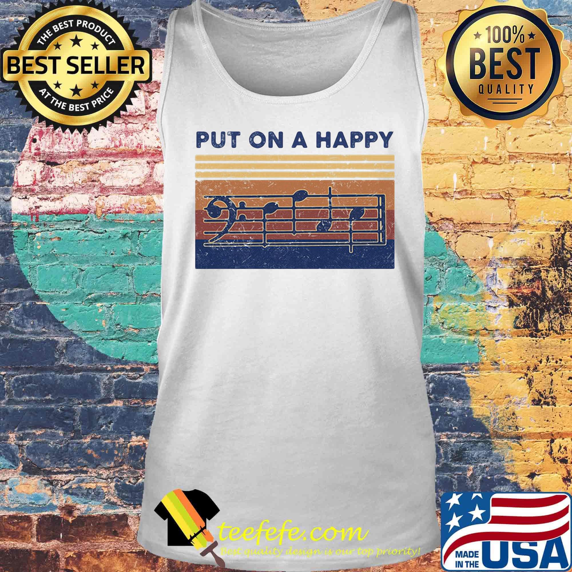 Put on a happy music vintage retro s Tank top Put on a happy music vintage retro s Tank top