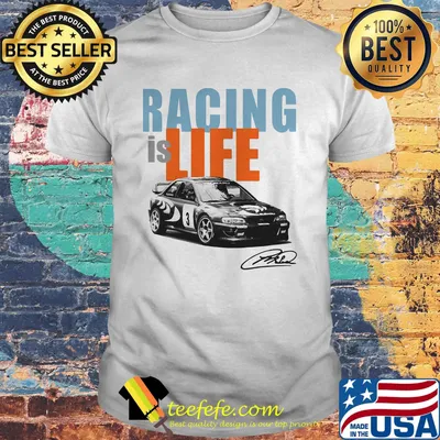 Racing is life colin mcrae signature shirt