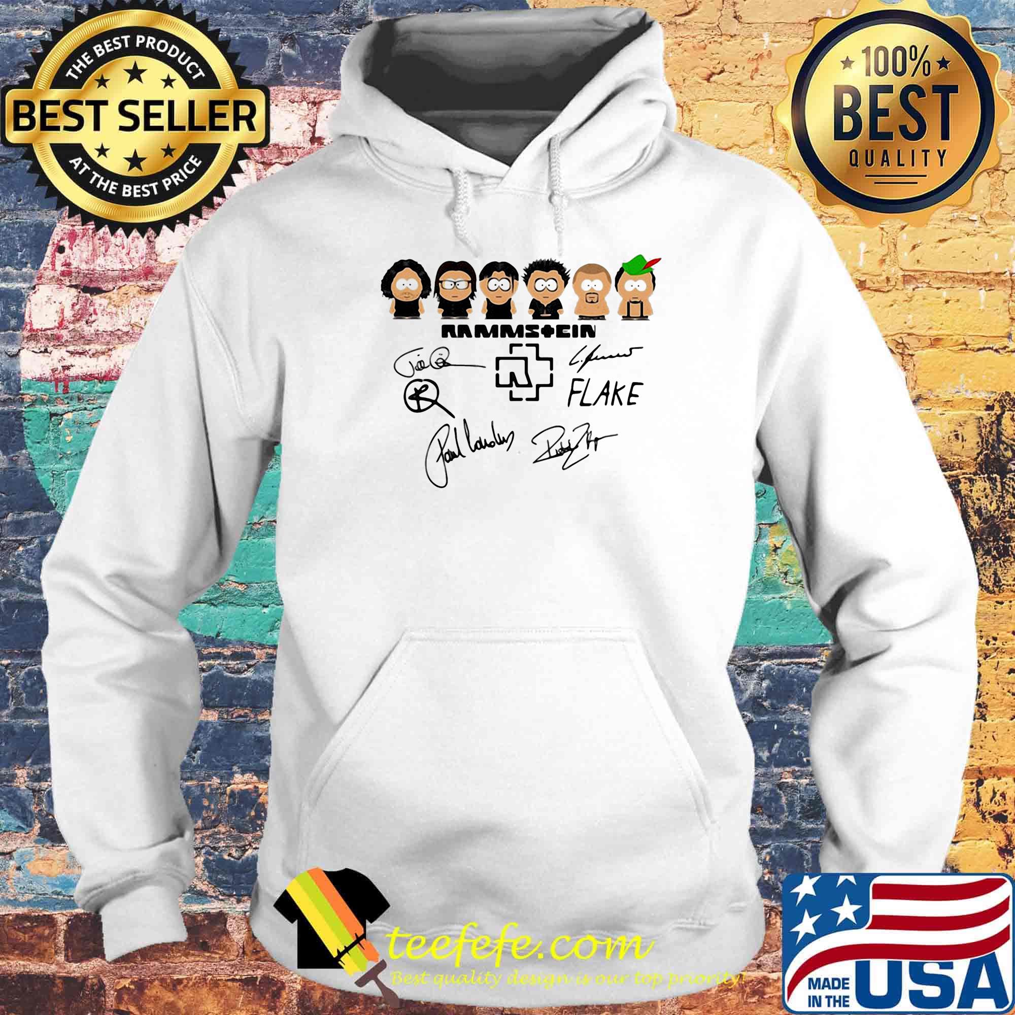 Rammstein band members chibi signatures s Hoodie Rammstein band members chibi signatures s Hoodie