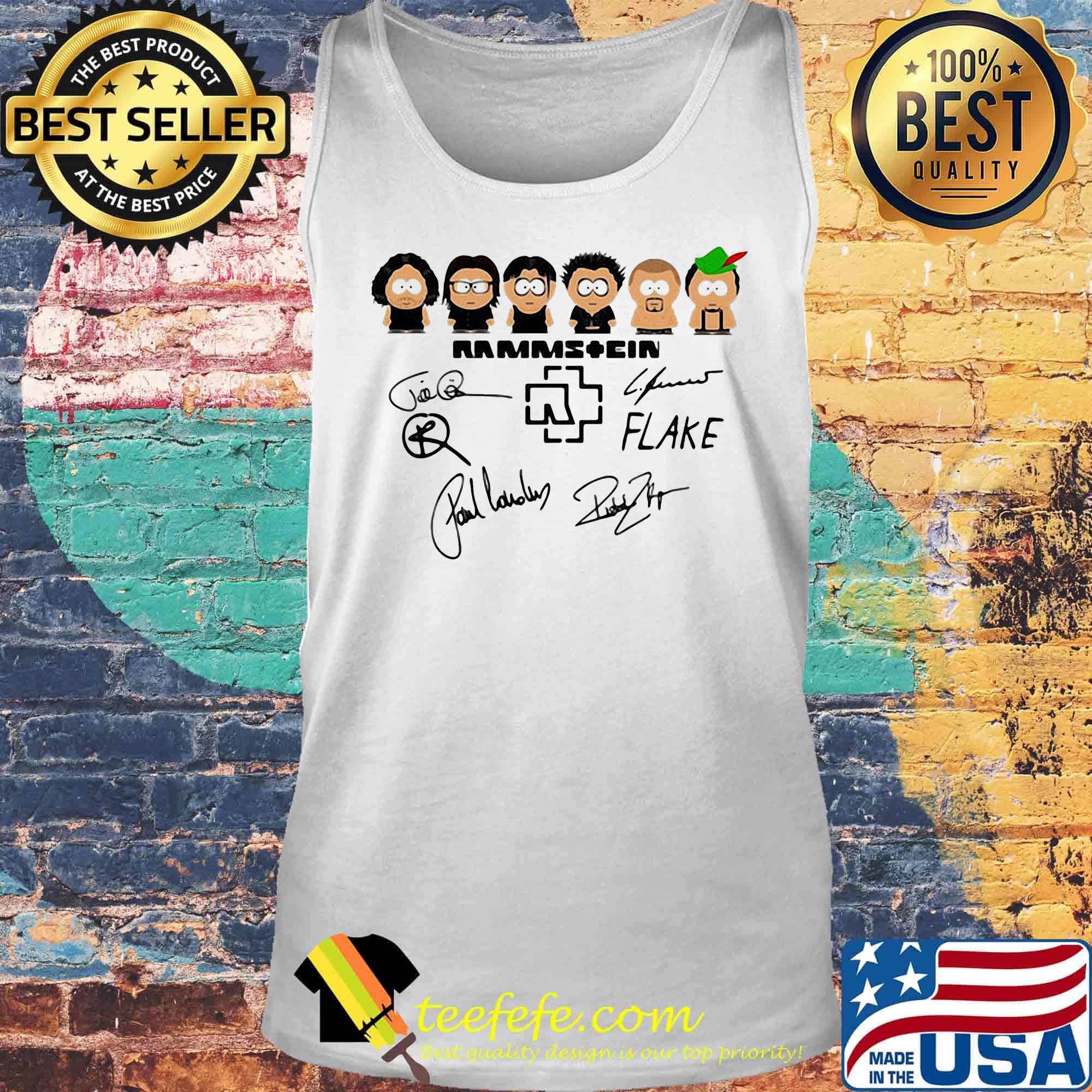 Rammstein band members chibi signatures s Tank top Rammstein band members chibi signatures s Tank top