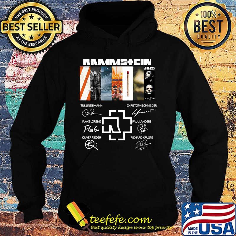 Rammstein band members signatures s Hoodie Rammstein band members signatures s Hoodie