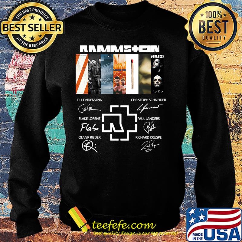 Rammstein band members signatures s Sweater Rammstein band members signatures s Sweater