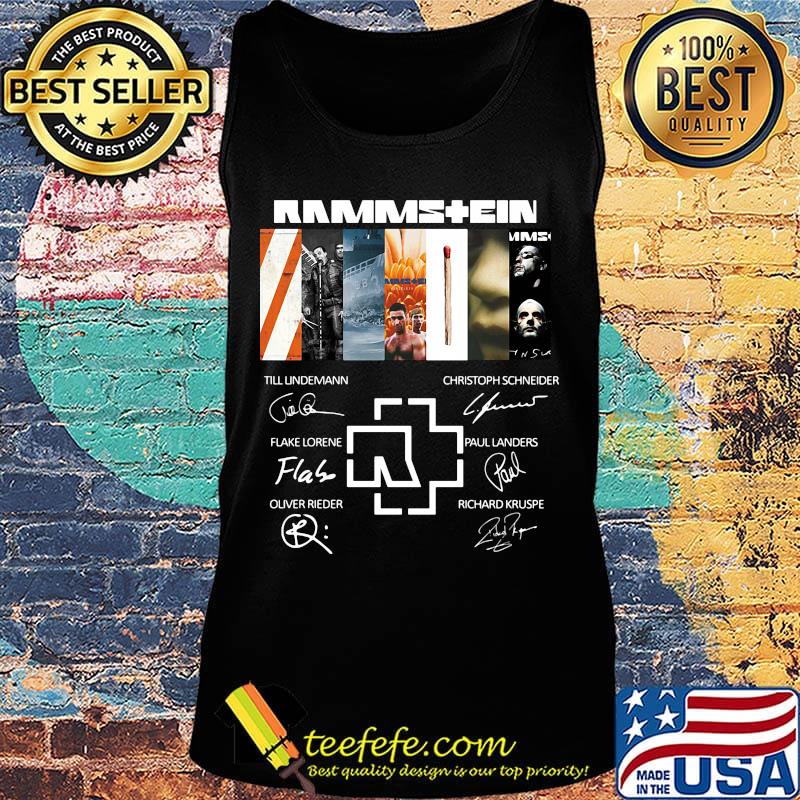 Rammstein band members signatures s Tank top Rammstein band members signatures s Tank top