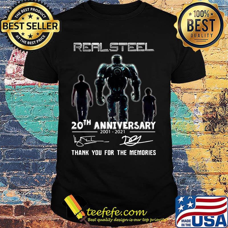 Real steel 20th anniversary 2001 2020 thank you for the memories signatures shirt