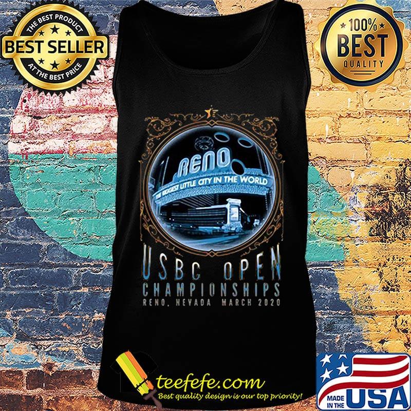 Reno the biggest little city in the world usbc open championships reno nevada march 2020 s Tank top Reno the biggest little city in the world usbc open championships reno nevada march 2020 s Tank top