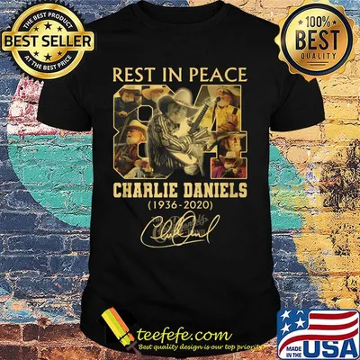 Rest in peace 84 charlie daniels 1936 2020 signature shirt