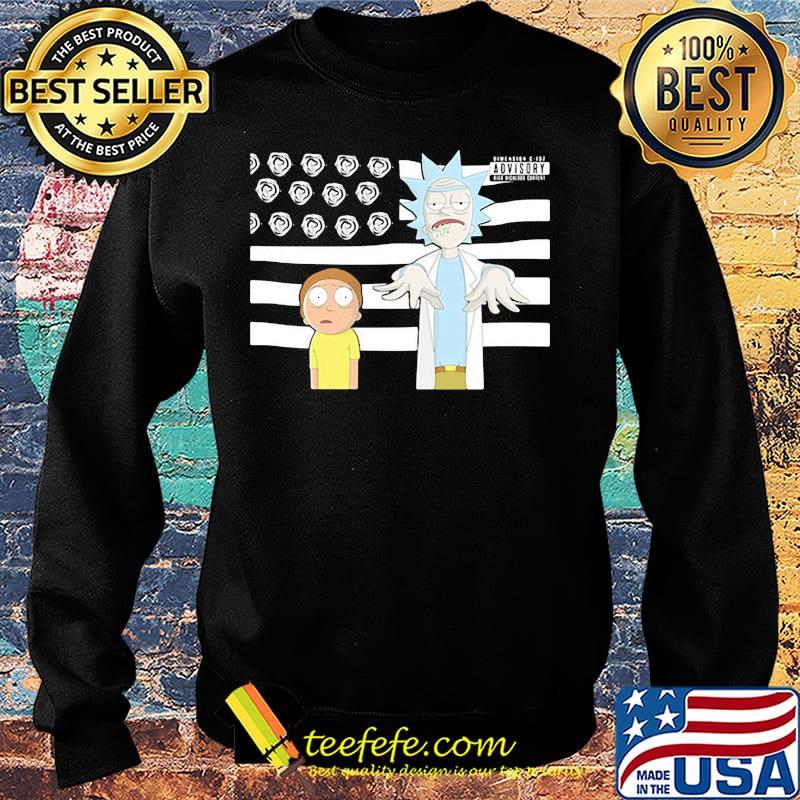 Rick and morty american flag independence day s Sweater Rick and morty american flag independence day s Sweater