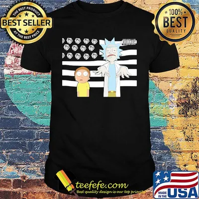 Rick and morty american flag independence day shirt