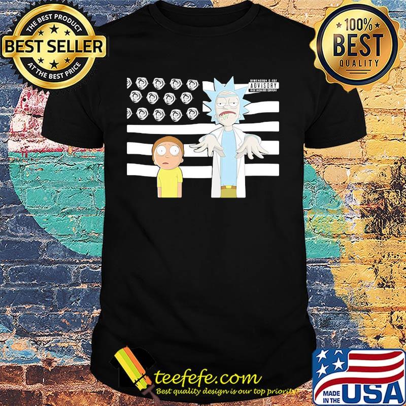 Rick and morty american flag independence day shirt