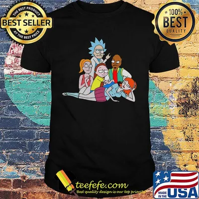 Rick and morty characters  cartoon shirt