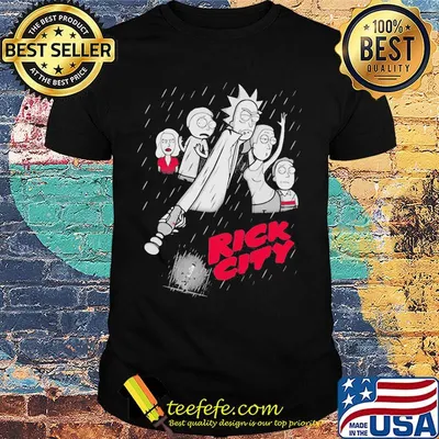 Rick and morty characters shoots rain shirt