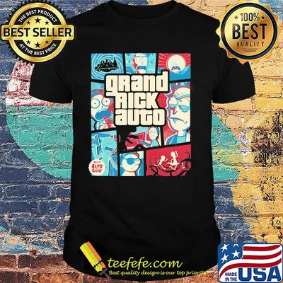 Rick and morty grand rick auto blips taz shirt