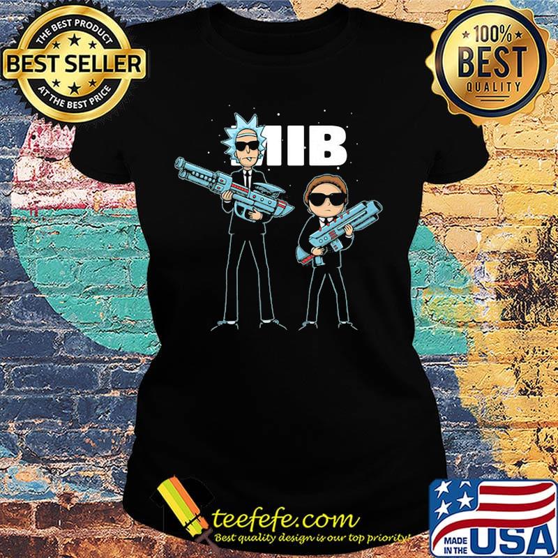 Rick and morty mib holding guns s Ladies tee Rick and morty mib holding guns s Ladies tee