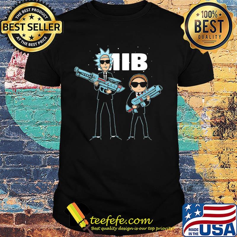 Rick and morty mib holding guns shirt