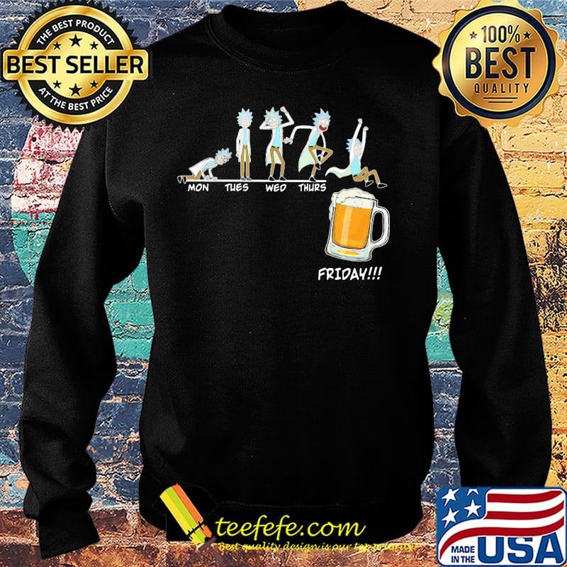 Rick and morty mon tues wed thurs friday beer s Sweater Rick and morty mon tues wed thurs friday beer s Sweater