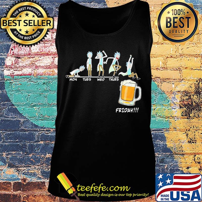 Rick and morty mon tues wed thurs friday beer s Tank top Rick and morty mon tues wed thurs friday beer s Tank top