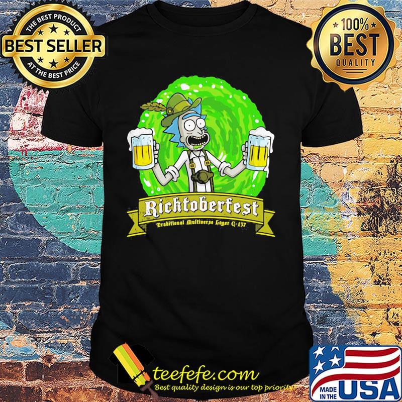 Rick and morty rocktoberfest traditional multiverse lager 157 shirt