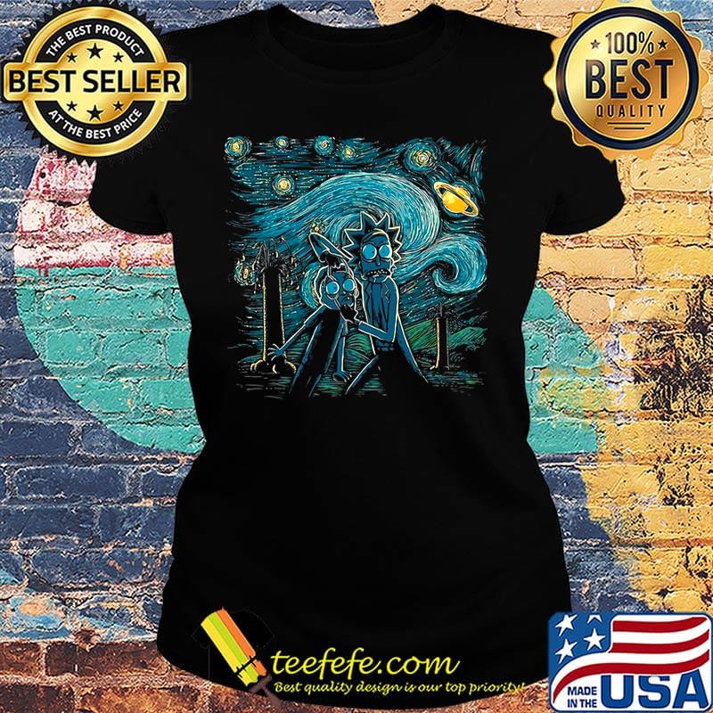 Rick and morty starry night s Ladies tee Rick and morty starry night s Ladies tee