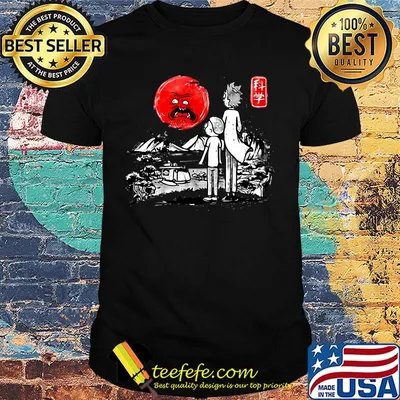 Rick and morty sunset japanese shirt