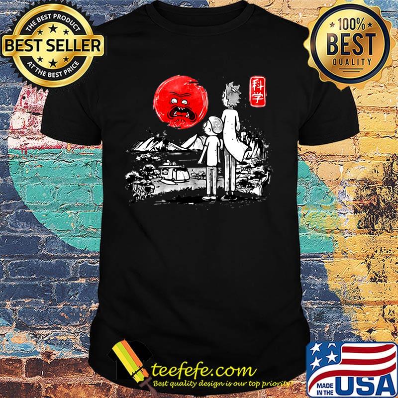 Rick and morty sunset japanese shirt