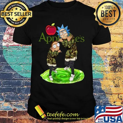 Rick and morty veteran applebee's shirt