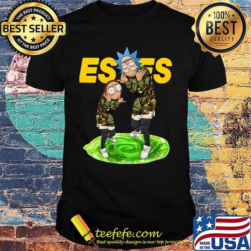 Rick and morty veteran estes logo shirt