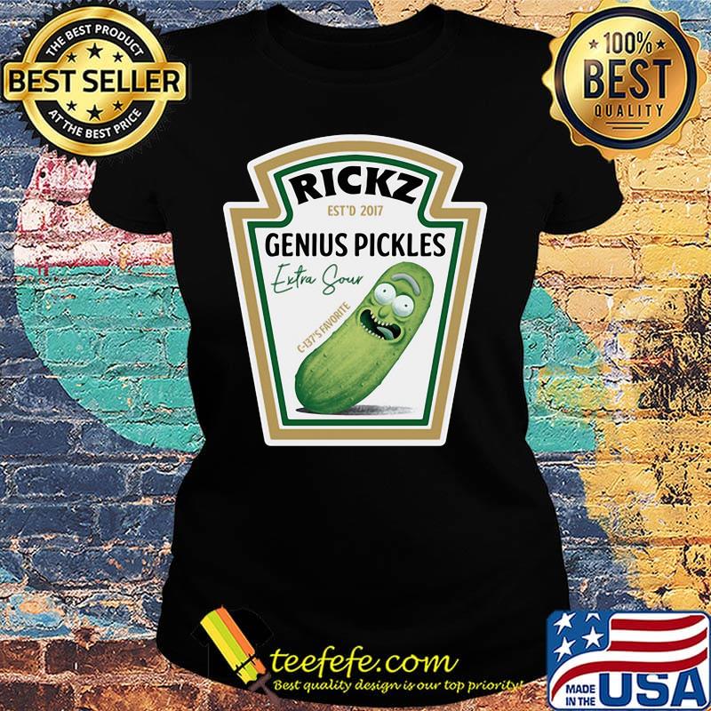 Rick est'd 20117 genius pickles extra sour s Ladies tee Rick est'd 20117 genius pickles extra sour s Ladies tee