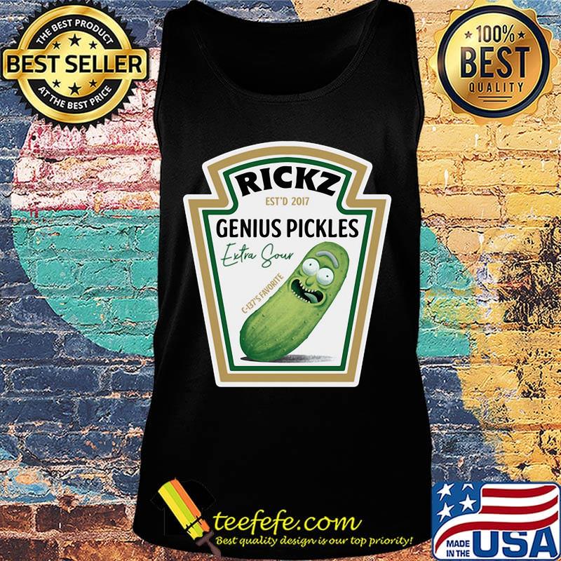 Rick est'd 20117 genius pickles extra sour s Tank top Rick est'd 20117 genius pickles extra sour s Tank top