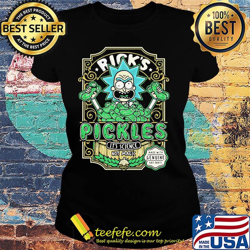 Rick’s pickles it’s science not magic s Ladies tee Rick’s pickles it’s science not magic s Ladies tee
