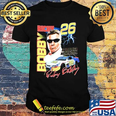 Ricky bobby 26 talladega nights 2006 signatures shirt