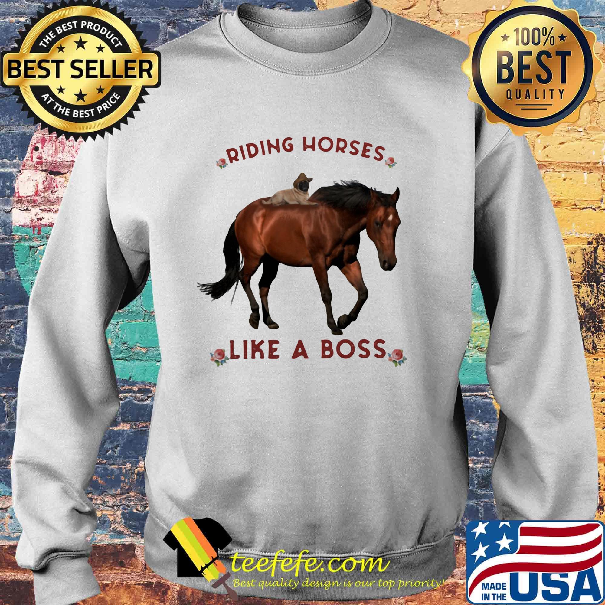 Riding horses like a boss flowers s Sweater Riding horses like a boss flowers s Sweater