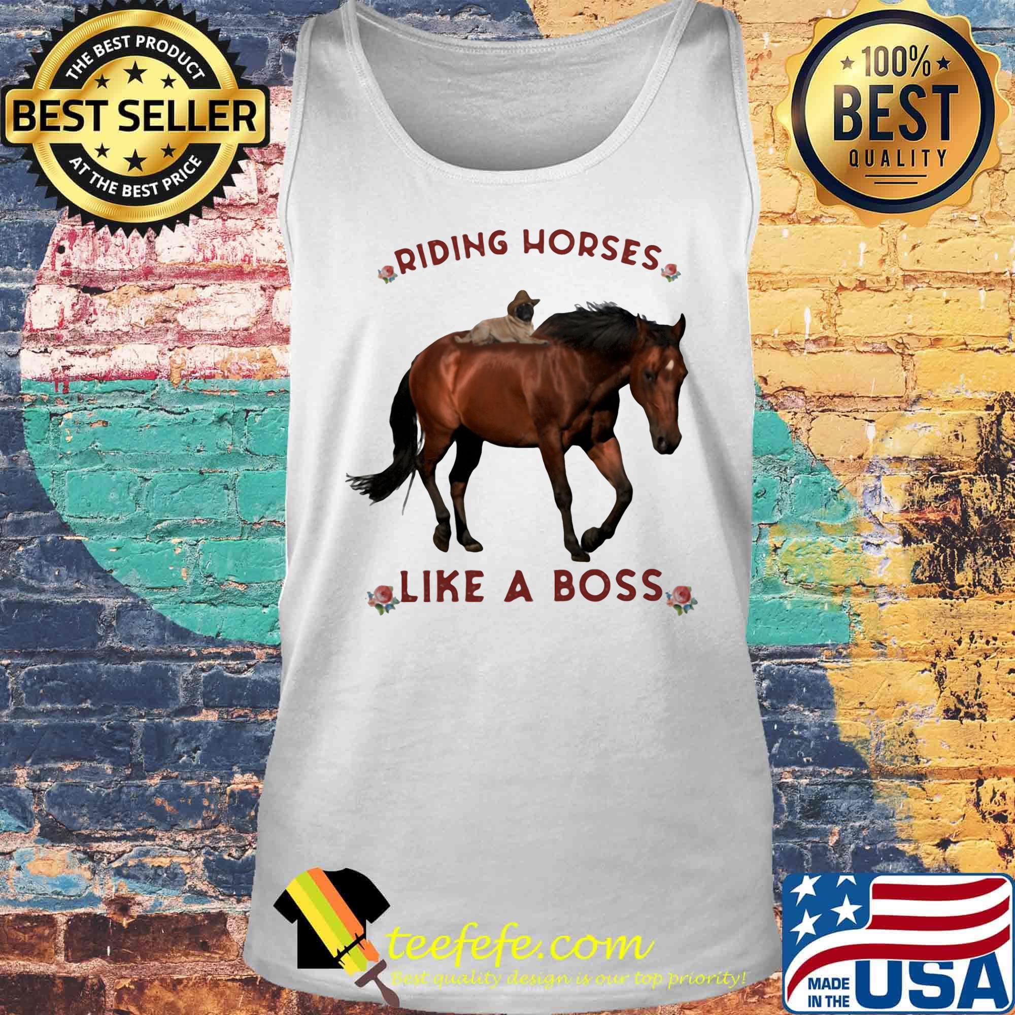 Riding horses like a boss flowers s Tank top Riding horses like a boss flowers s Tank top