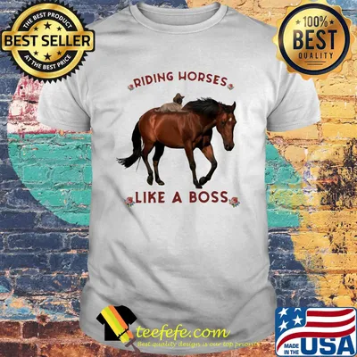 Riding horses like a boss flowers shirt