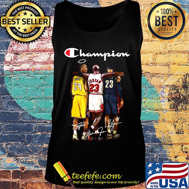 Rip kobe bryant michael jordan lebron james champion basketball signatures s Tank top Rip kobe bryant michael jordan lebron james champion basketball signatures s Tank top