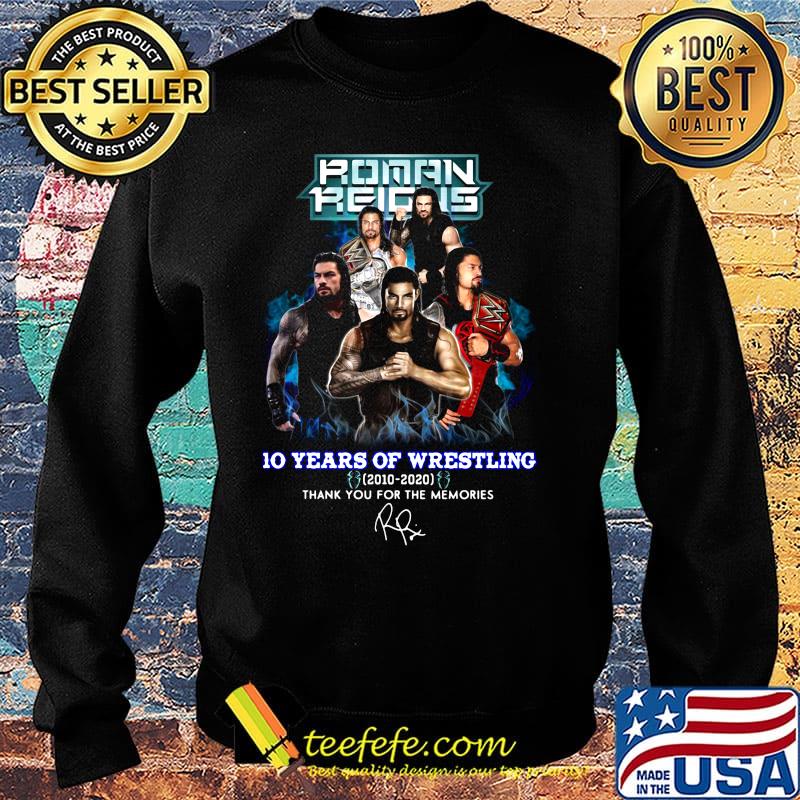 Roman reigns 10 years of wrestling 2010 2020 smoke thank you for the memories signature s Sweater Roman reigns 10 years of wrestling 2010 2020 smoke thank you for the memories signature s Sweater