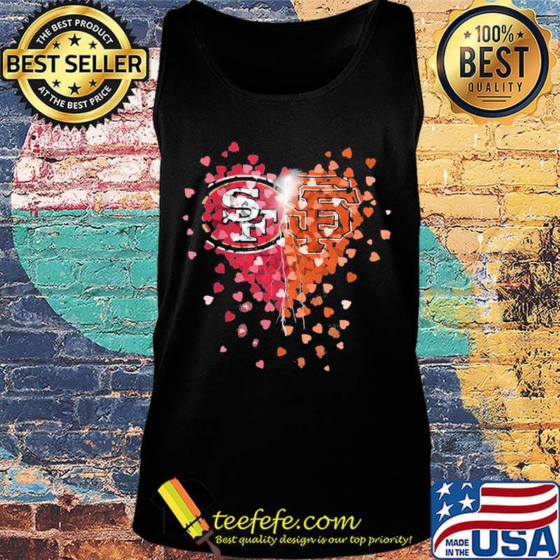 San francisco 49ers and san francisco giants hearts s Tank top San francisco 49ers and san francisco giants hearts s Tank top