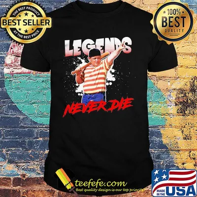 Sandlot comedy legend never die baseball vintage shirt
