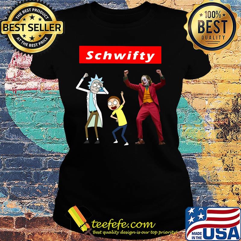 Schwifty Joker Rick and Morty jump s Ladies tee Schwifty Joker Rick and Morty jump s Ladies tee