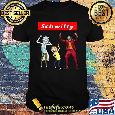 Schwifty Joker Rick and Morty jump shirt