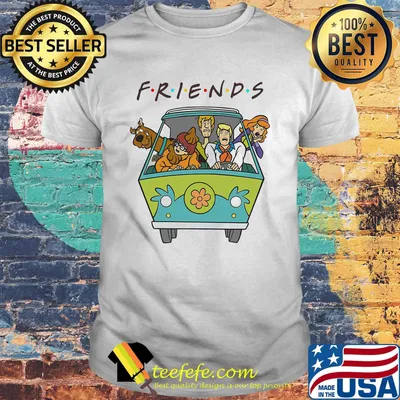 Scooby-doo cartoon driving bus friends shirt