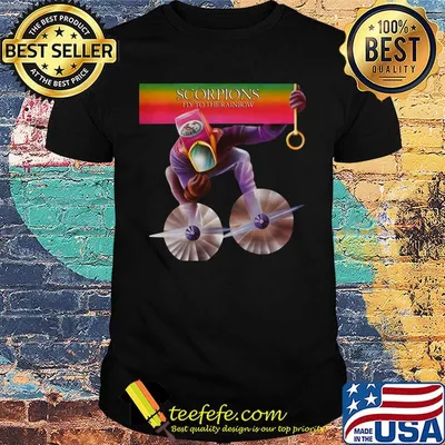 Scorpions band fly to the rainbow shirt